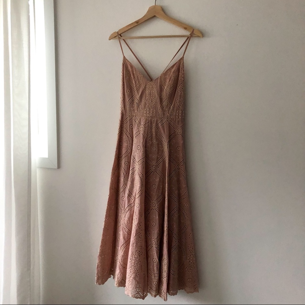 Loveshackfancy Eyelet Blush Dress